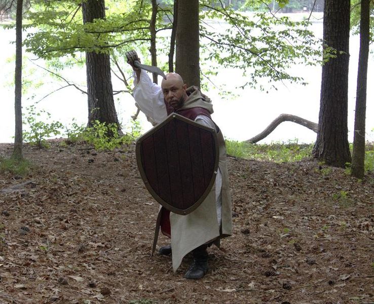 Human warrior with shield