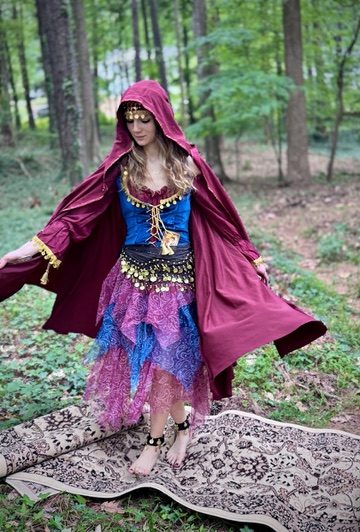 Wanderer dancer in the forest